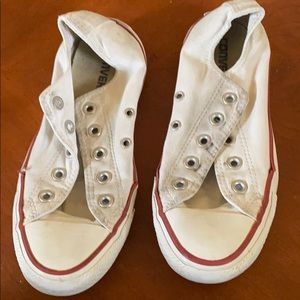 Converse white lo tops men’s 4 women’s 6